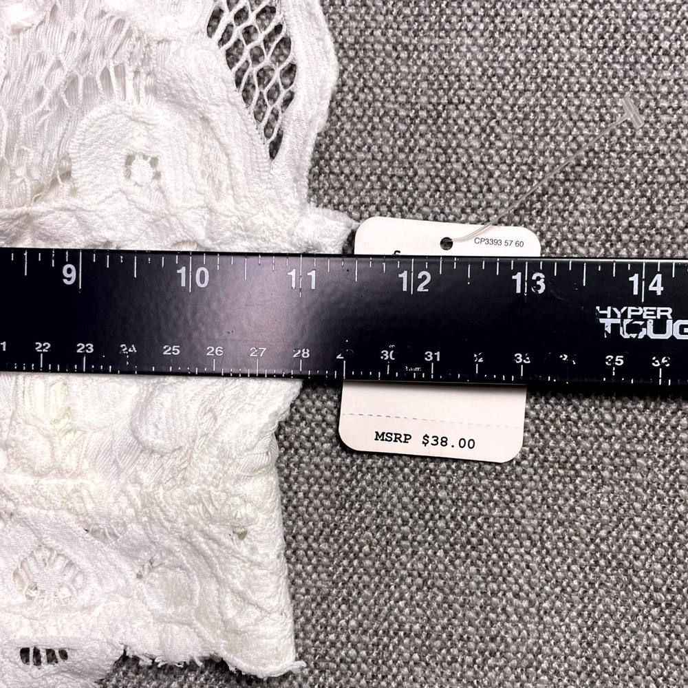 Free People One Adella Bralette Women XS White Crochet Lace F16M00206 - Picture 6 of 9